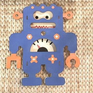 Robot Wooden 3D Wall Art